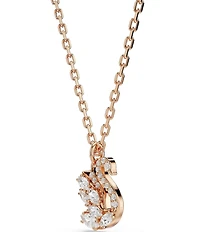 Swarovski Mixed Cut Swan Short Pendant Necklace
