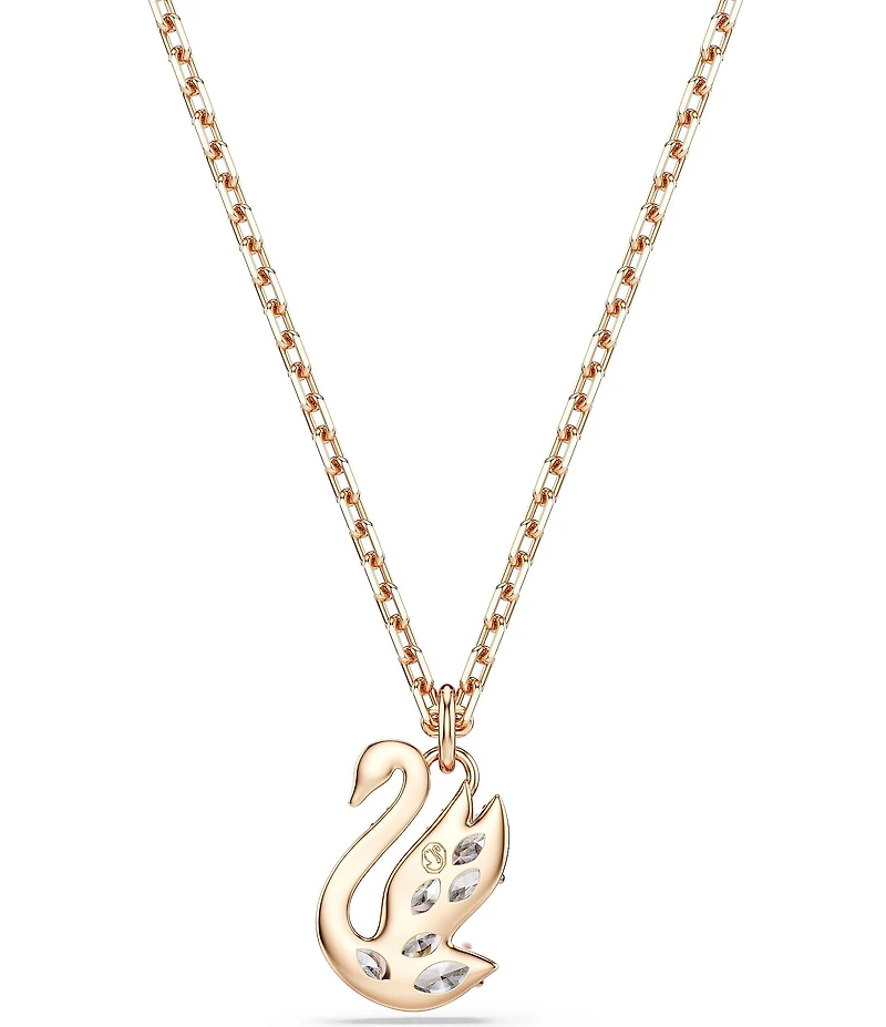 Swarovski Mixed Cut Swan Short Pendant Necklace