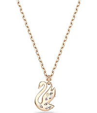 Swarovski Mixed Cut Swan Short Pendant Necklace