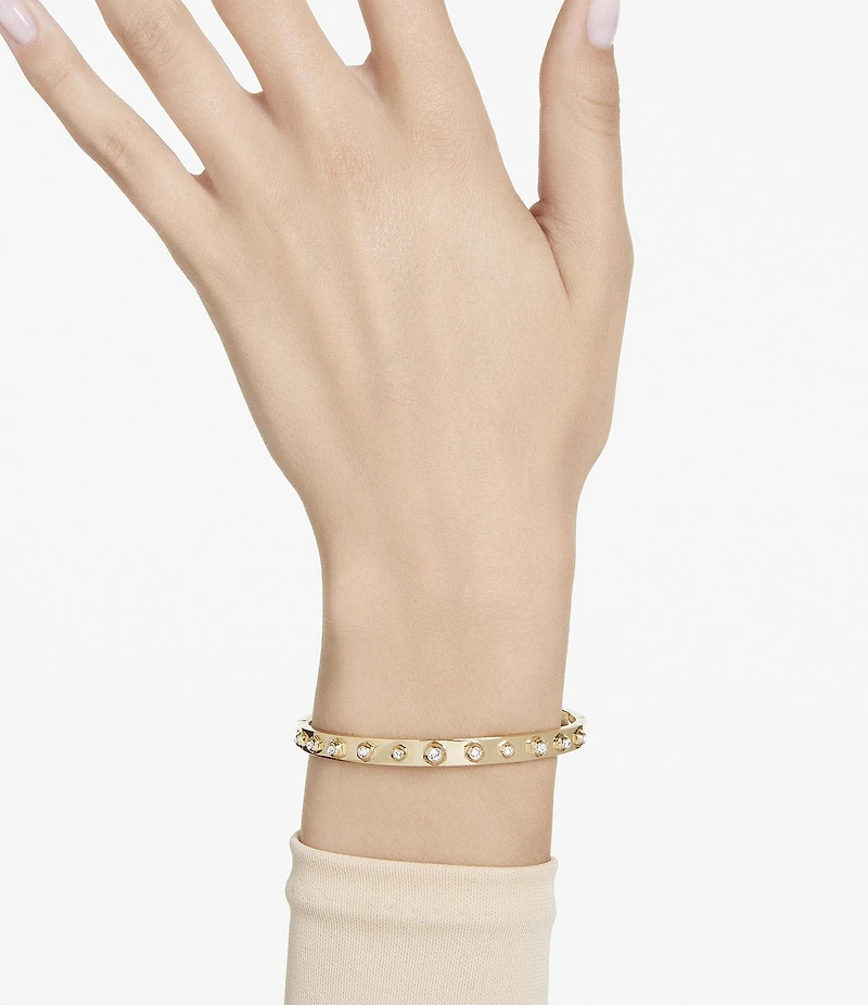 Swarovski Numina Mixed Round Cut Crystal Bangle Bracelet - Medium