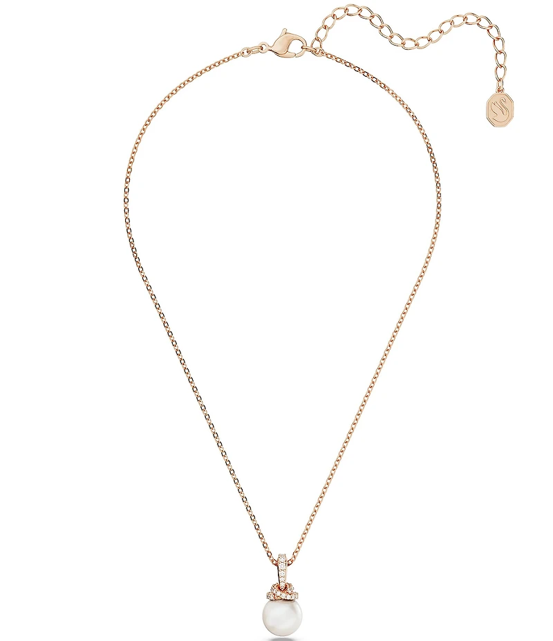 Swarovski Originally Pearl Short Crystal Pendant Necklace