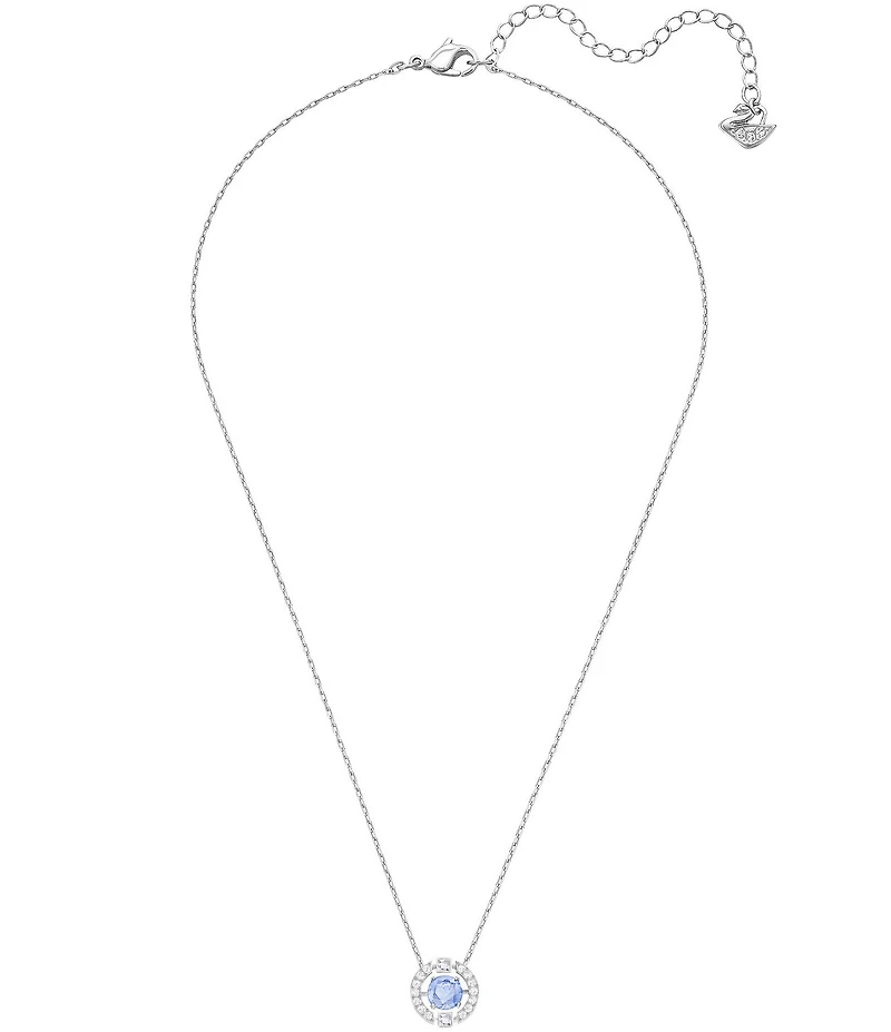 Swarovski Crystal Sparkling Dance Round Pendant Necklace