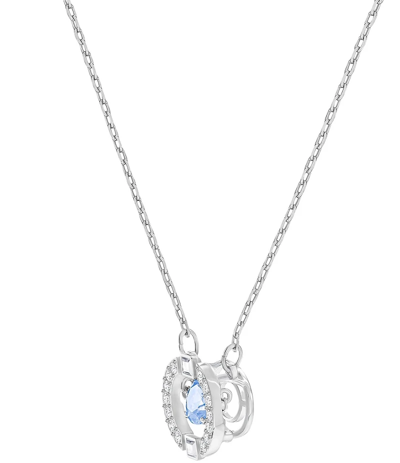 Swarovski Crystal Sparkling Dance Round Pendant Necklace