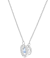 Swarovski Crystal Sparkling Dance Round Pendant Necklace