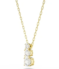 Swarovski Stilla Attract Round Cut Short Pendant Necklace