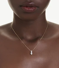 Swarovski Stilla Attract Round Cut Short Pendant Necklace