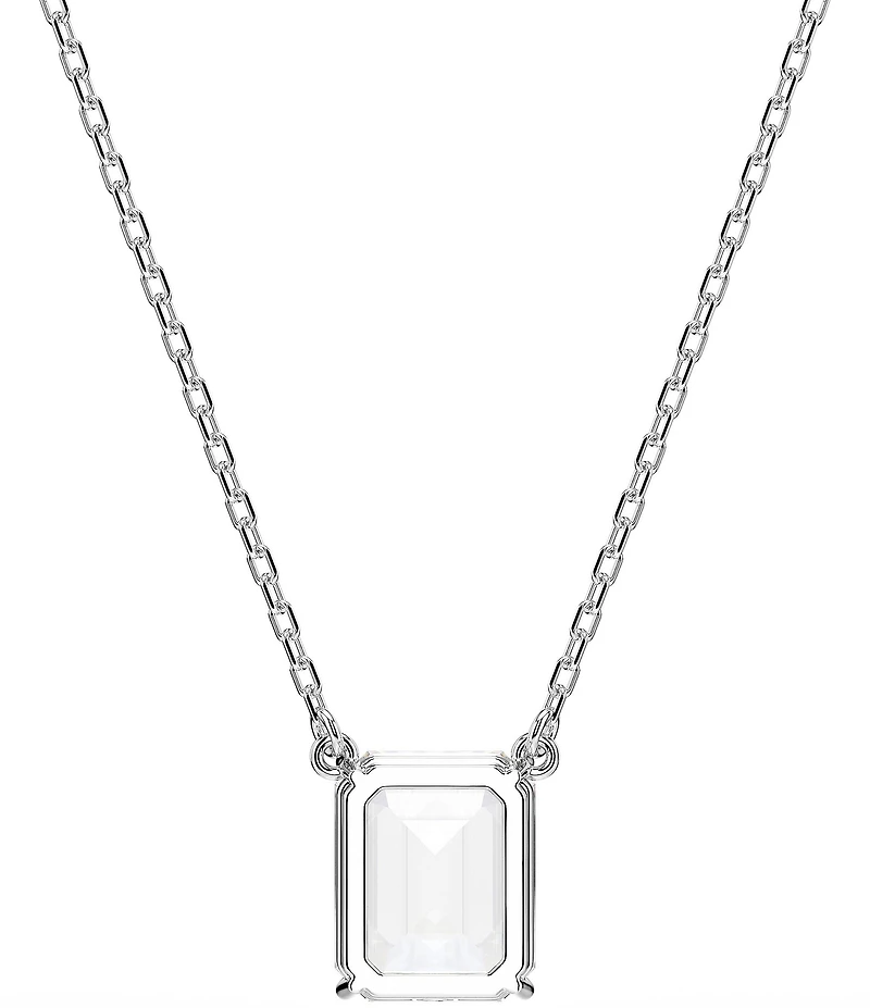 Swarovski Stilla Octagon Cut Short Pendant Necklace