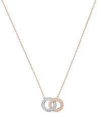 Swarovski Stone Crystal Interlocking Pendant Necklace