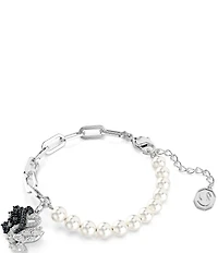 Swarovski Swan Crystal Pearl Line Bracelet