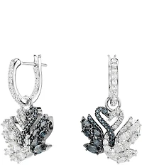 Swarovski Swan Drop Earrings