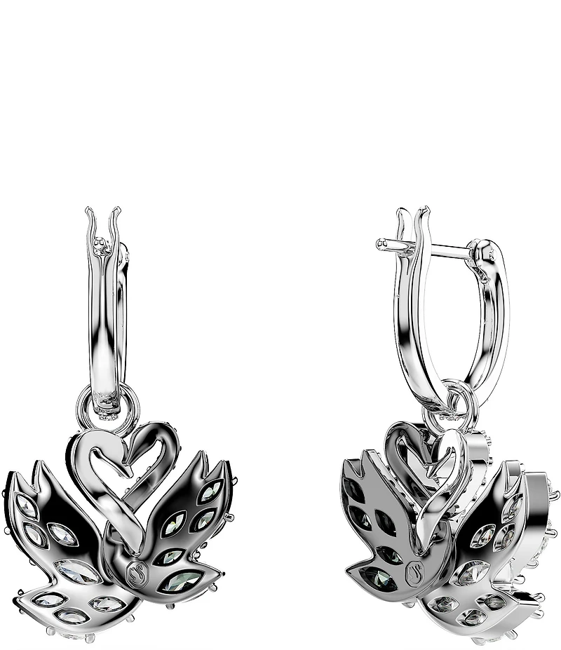 Swarovski Swan Drop Earrings