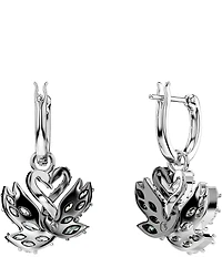 Swarovski Swan Drop Earrings