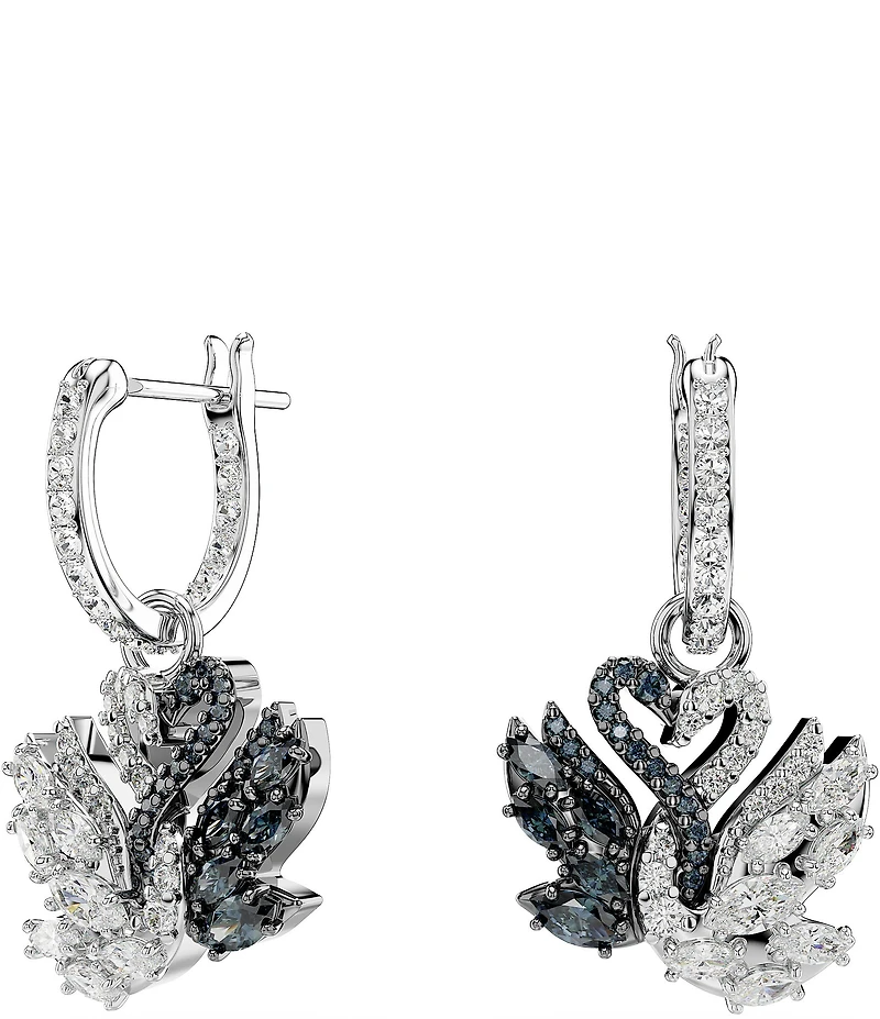 Swarovski Swan Drop Earrings