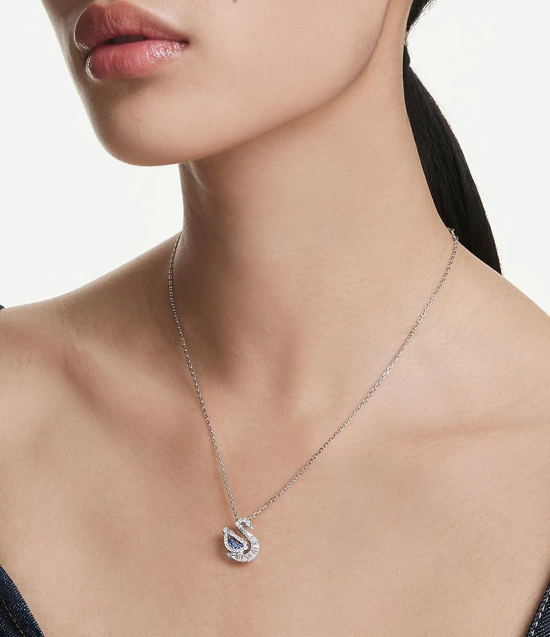 Swarovski Swan Short Pendant Necklace