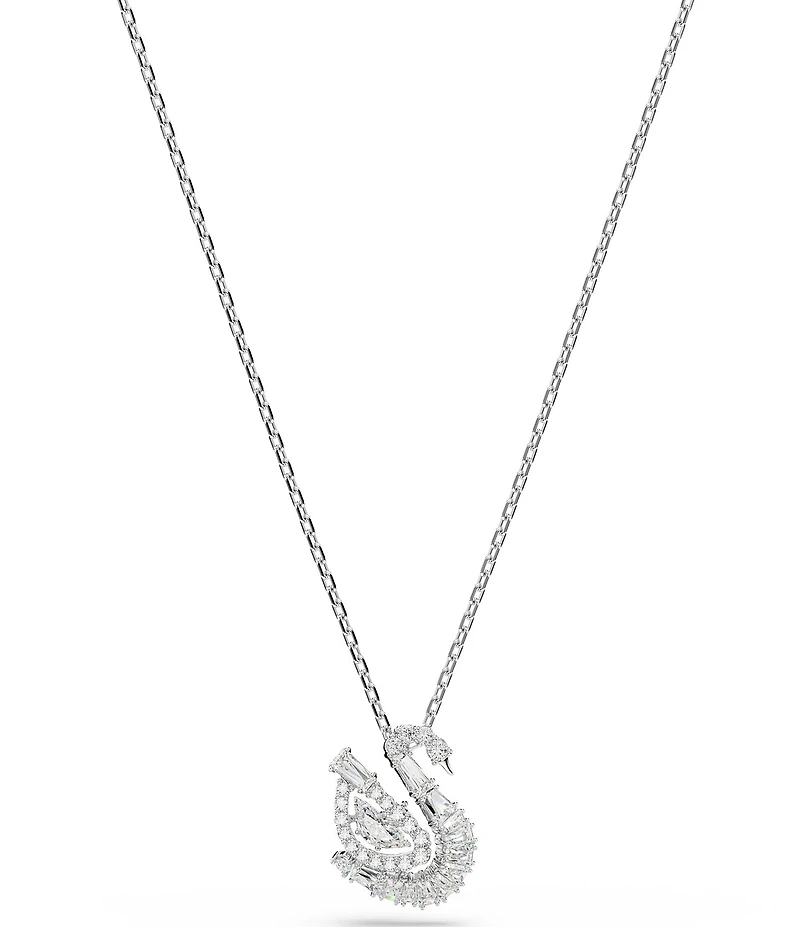 Swarovski Swan Short Pendant Necklace