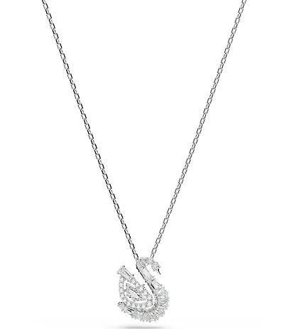 Swarovski Swan Short Pendant Necklace