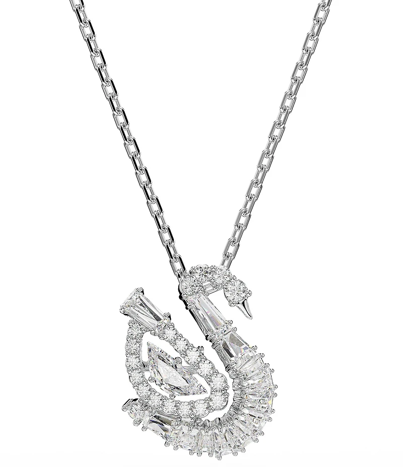 Swarovski Swan Short Pendant Necklace