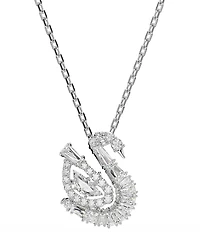 Swarovski Swan Short Pendant Necklace