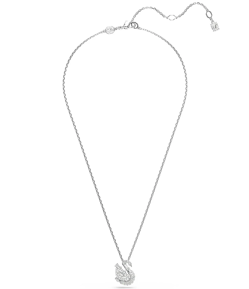 Swarovski Swan Short Pendant Necklace