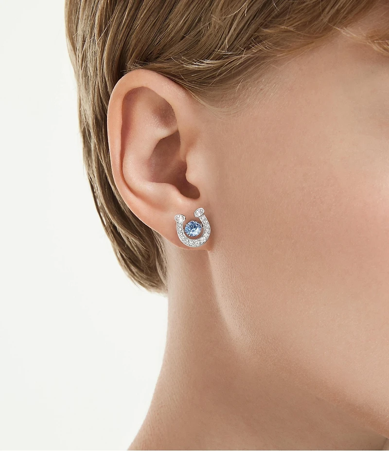 Swarovski Symbolica Crystal Horseshoe Stud Earrings