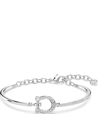 Swarovski Symbolica Crystal Pav Horseshoe Bangle Bracelet