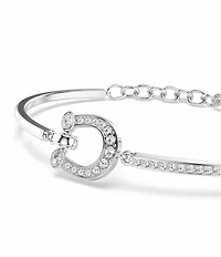 Swarovski Symbolica Crystal Pav Horseshoe Bangle Bracelet
