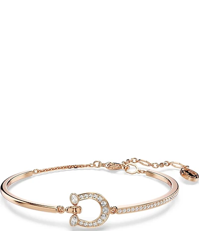 Swarovski Symbolica Crystal Pav Horseshoe Bangle Bracelet