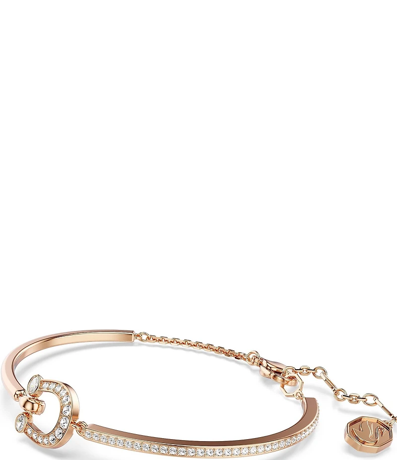 Swarovski Symbolica Crystal Pav Horseshoe Bangle Bracelet