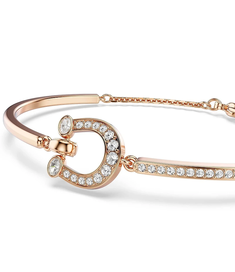Swarovski Symbolica Crystal Pav Horseshoe Bangle Bracelet