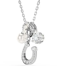 Swarovski Symbolica Crystal Pearl Horseshoe Short Pendant Necklace
