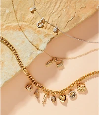 Swarovski Symbolica Crystal Pearl Horseshoe Short Pendant Necklace
