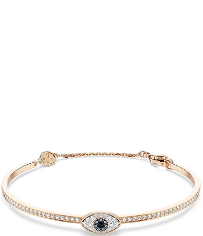 Swarovski Symbolica Multicolored Crystal Evil Eye Bangle Bracelet
