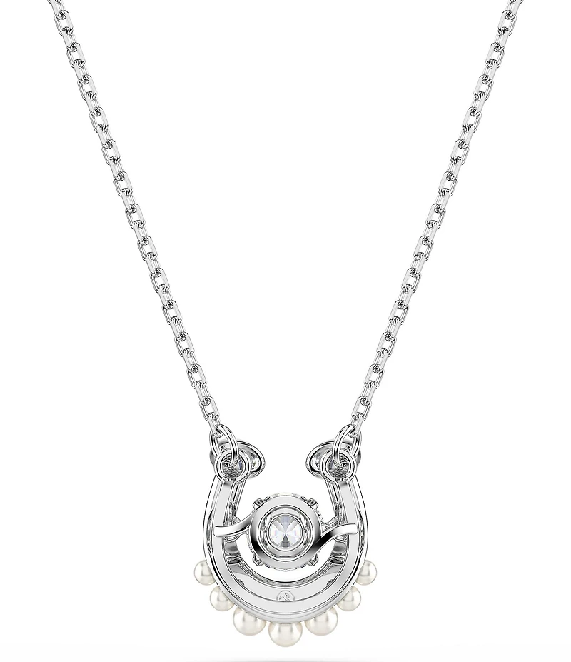 Swarovski Symbolica Pearl Pav Crystal Horseshoe Short Pendant Necklace