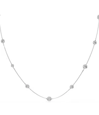 Swarovski Una Angelic Double Sided Motif Rhinestone Long Strand Necklace