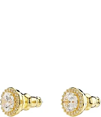 Swarovski Una Round Crystal Halo Stud Earrings