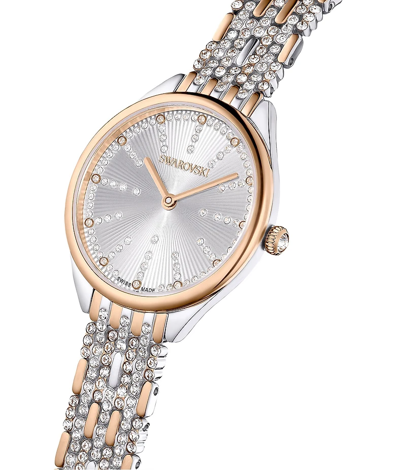 Swarovski Women's Attract Quartz Analog Two Tone Stainless Steel Bracelet Watch