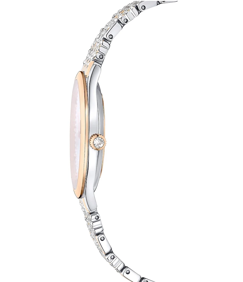 Swarovski Women's Attract Quartz Analog Two Tone Stainless Steel Bracelet Watch