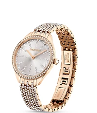 Swarovski Women's Attract Silver Dial Rose Gold Bracelet Watch