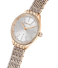 Swarovski Women's Attract Silver Dial Rose Gold Bracelet Watch