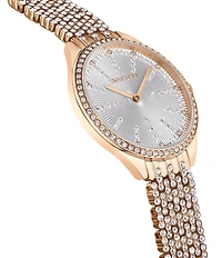 Swarovski Women's Attract Silver Dial Rose Gold Bracelet Watch