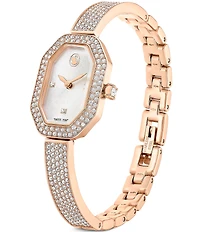 Swarovski Women's Crystal Dextera Quartz Analog Rose Gold Tone Stainless Steel Bracelet Watch