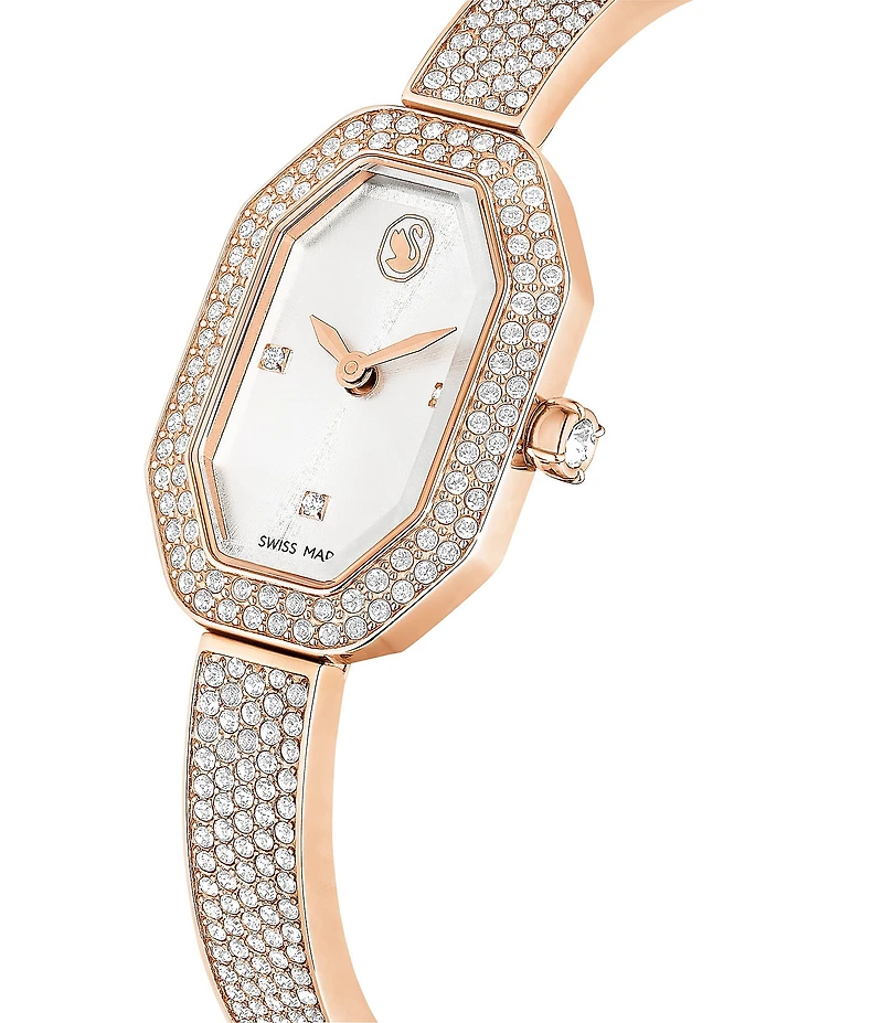 Swarovski Women's Crystal Dextera Quartz Analog Rose Gold Tone Stainless Steel Bracelet Watch
