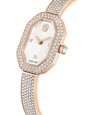 Swarovski Women's Crystal Dextera Quartz Analog Rose Gold Tone Stainless Steel Bracelet Watch