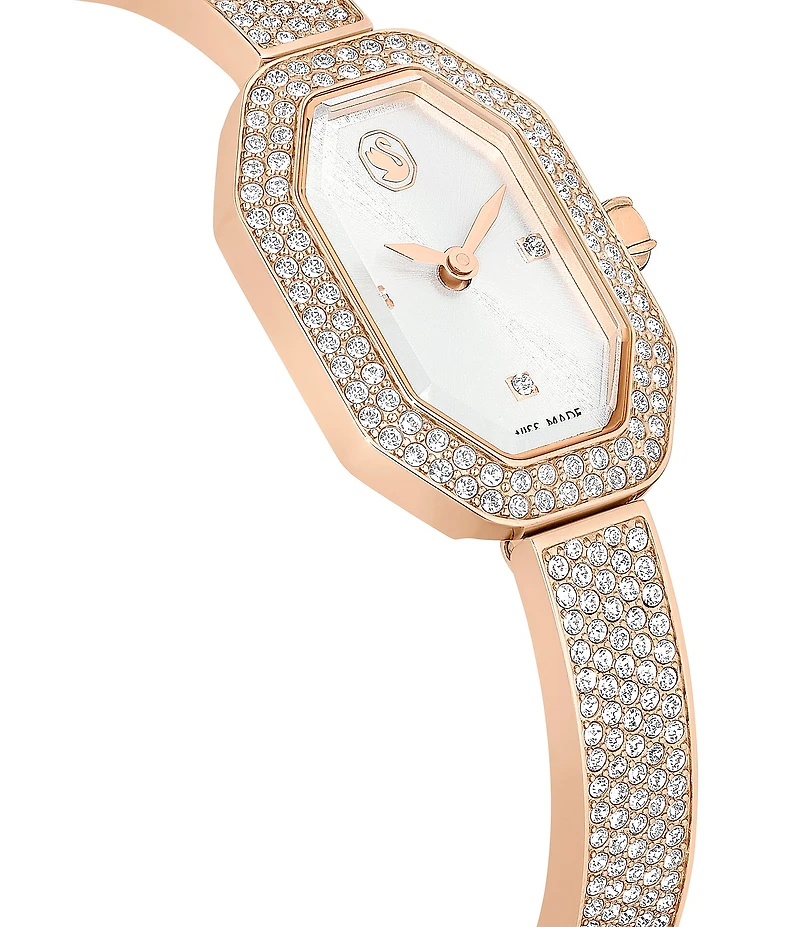 Swarovski Women's Crystal Dextera Quartz Analog Rose Gold Tone Stainless Steel Bracelet Watch