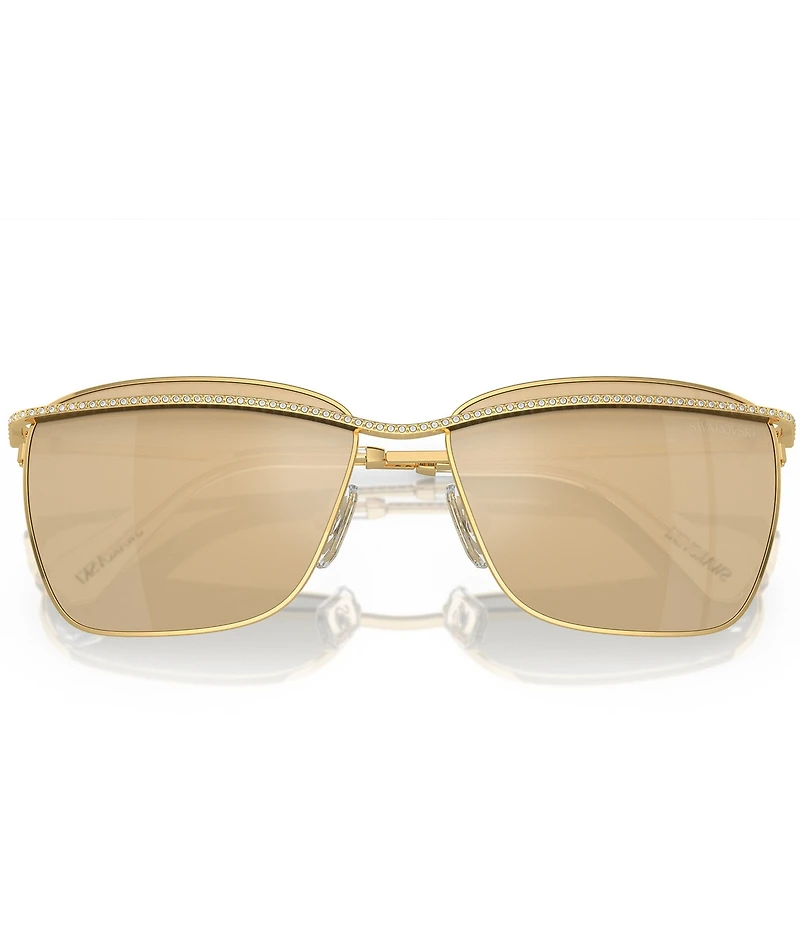 Swarovski SK7006 58mm Crystal Square Statement Sunglasses