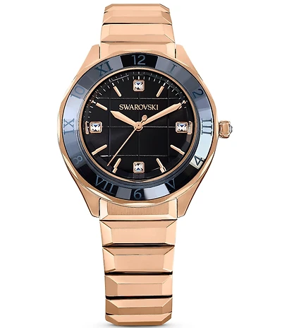 Swarovski Women's Dextera Analog Rose Gold Bracelet Watch