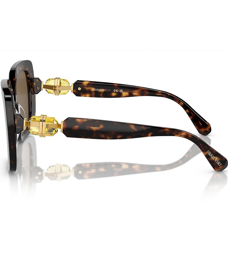 Swarovski Women's SK6001 55mm Tortoise Square Sunglasses