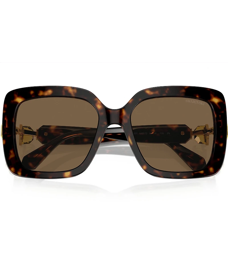 Swarovski Women's SK6001 55mm Tortoise Square Sunglasses