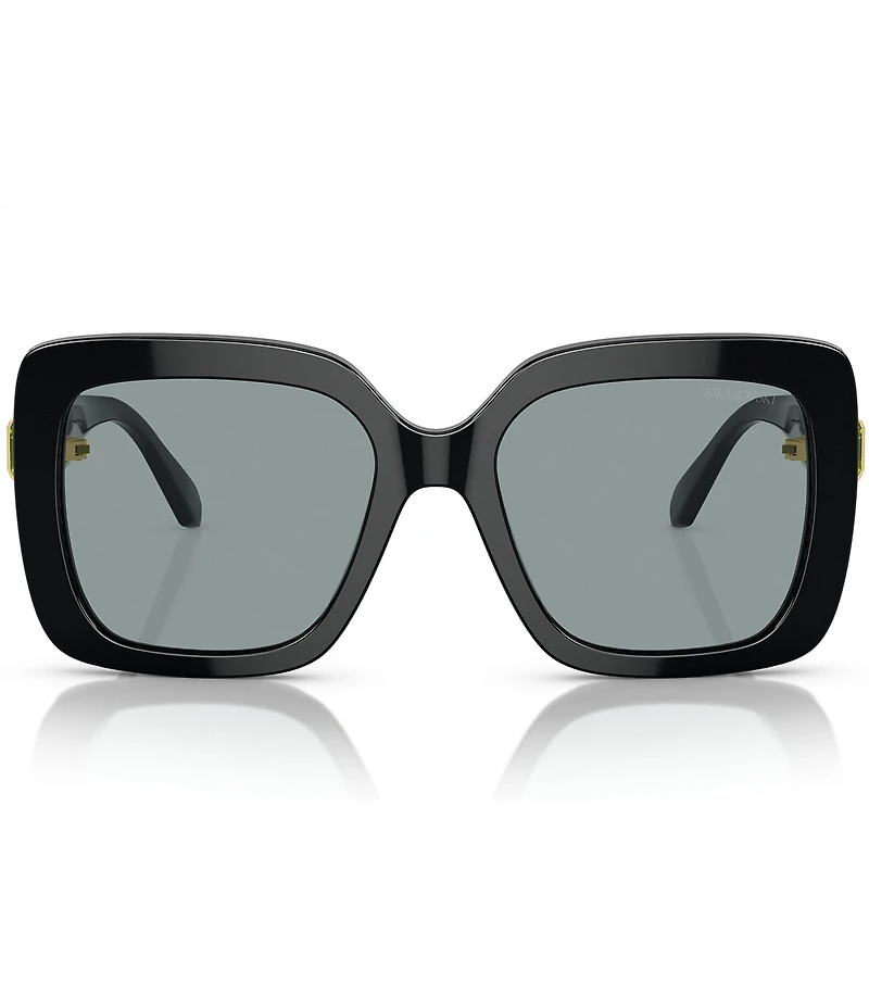 Swarovski SK6001 55mm Jeweled Square Statement Sunglasses
