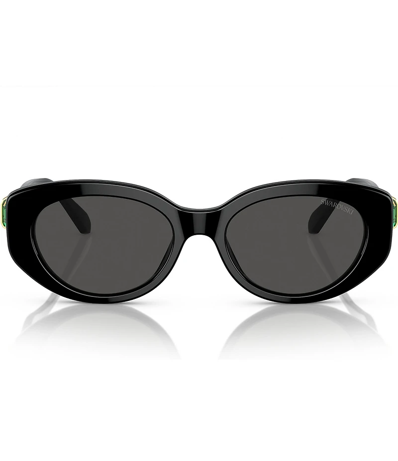 Swarovski Women's SK6002 53mm Oval Sunglasses
